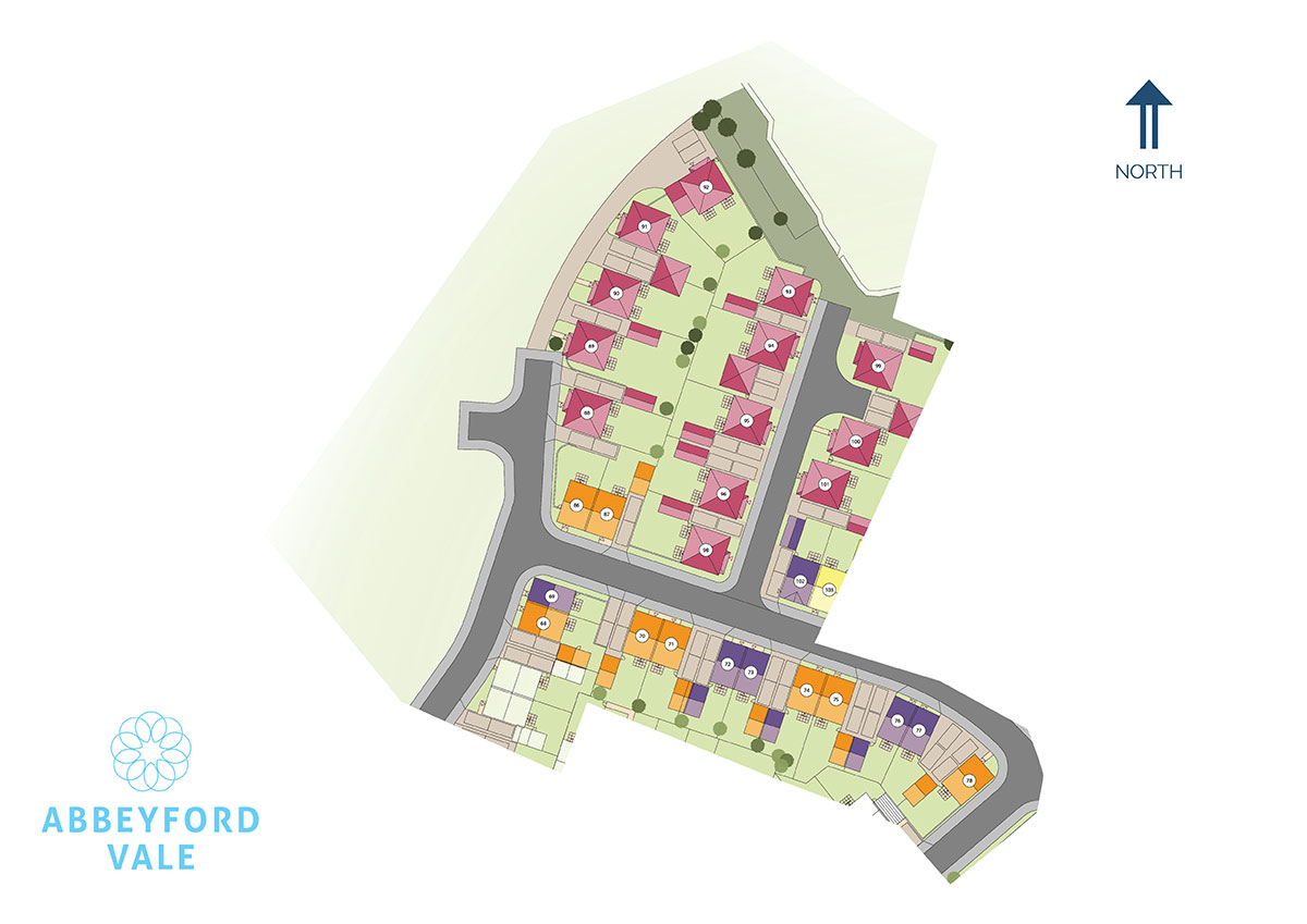 Abbeyford Vale New Homes Development - Site Layout