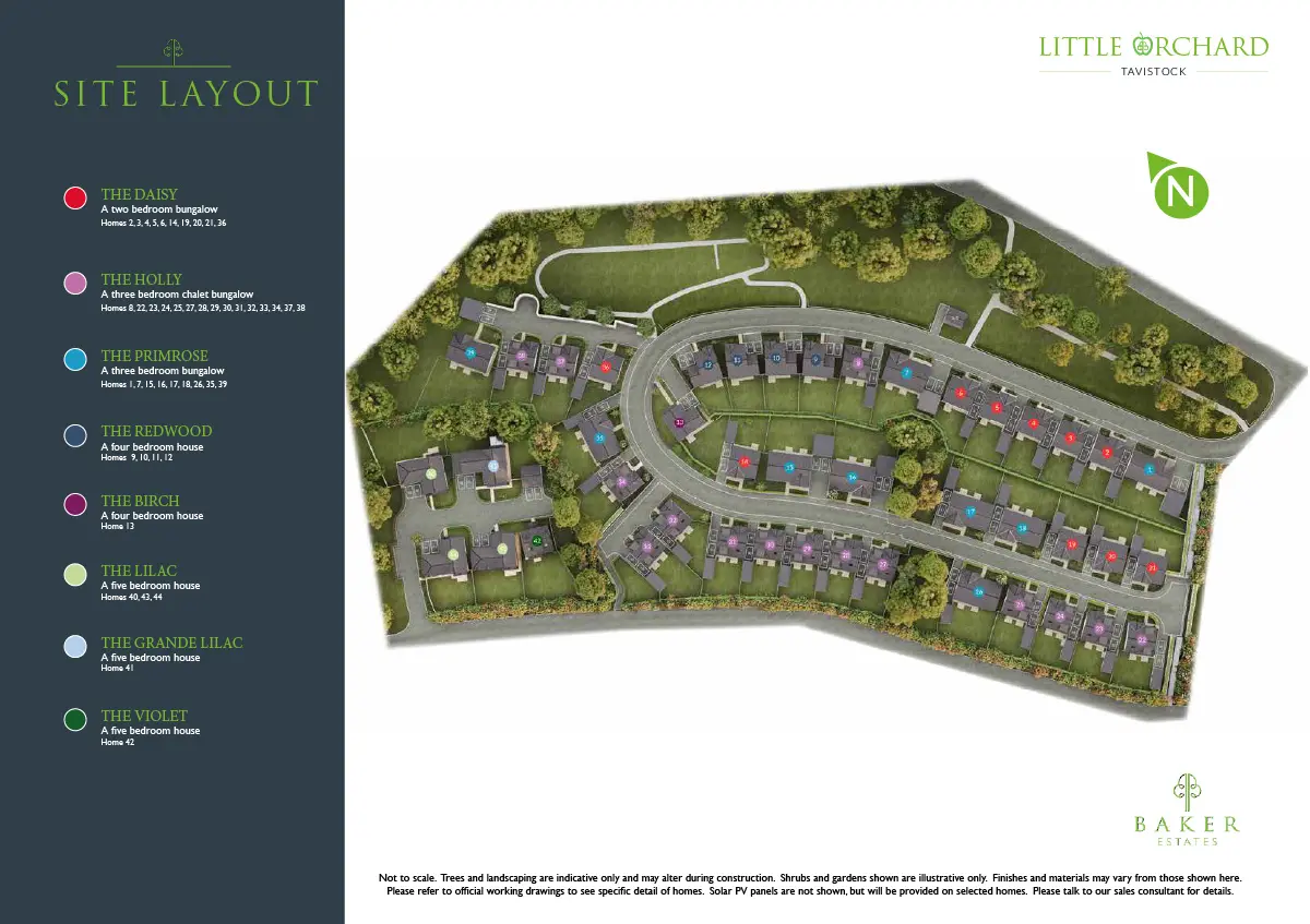 Little Orchard New Homes Development - Site Layout