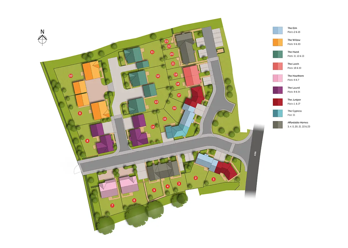 The Grove New Homes Development - Site Layout