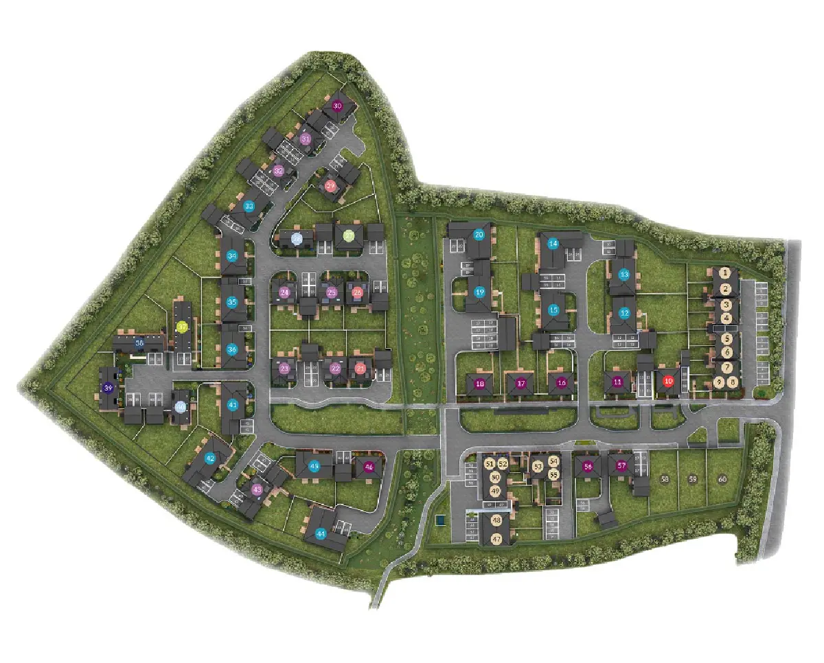 Turnpike Fields New Homes Development - Site Layout